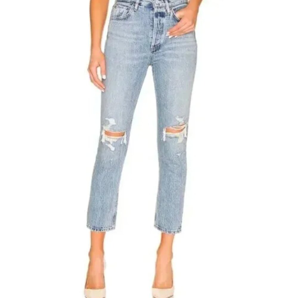 NWT - Agolde Riley High Rise Straight Crop - Size 26